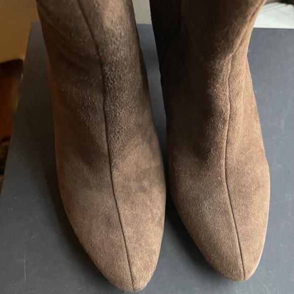 Prada Chocolate Brown Ankle Boots size 39 new heels soles in pristine condition - Picture 8 of 14